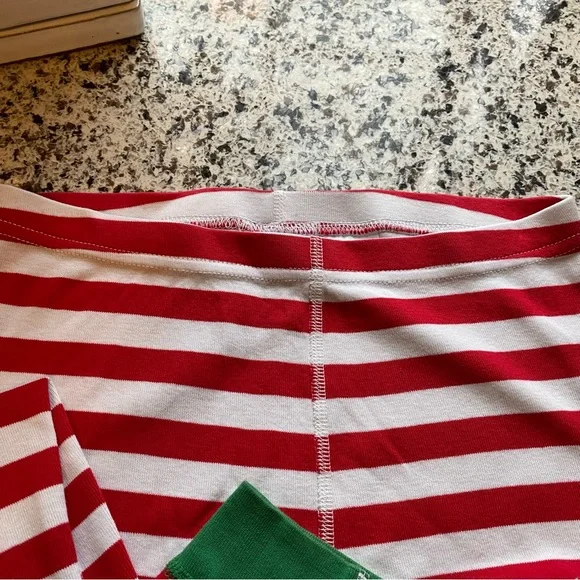 HANNA ANDERSSON Long Johns Holiday Stripe PJ Set Girl 14 (160) - Picture 10 of 12